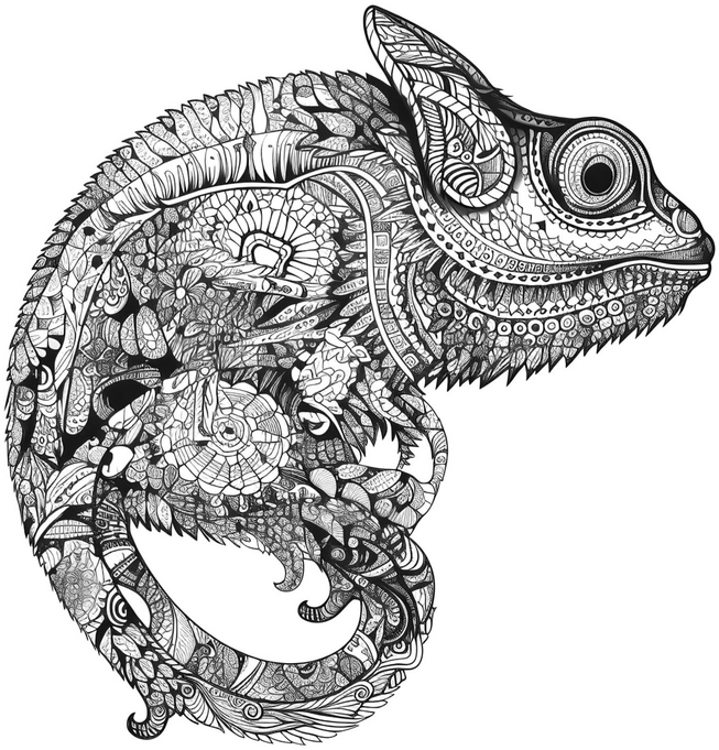 chamaeleon-ausmalvorlage-mit-details