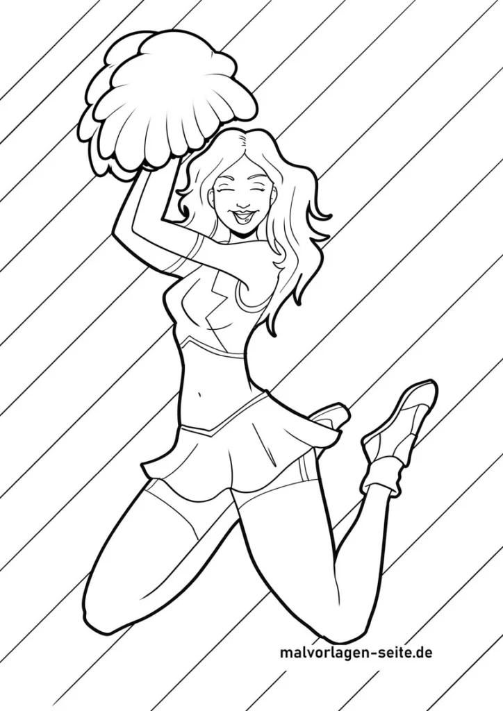 cheerleader-ausmalvorlage-energetisch-in-aktion