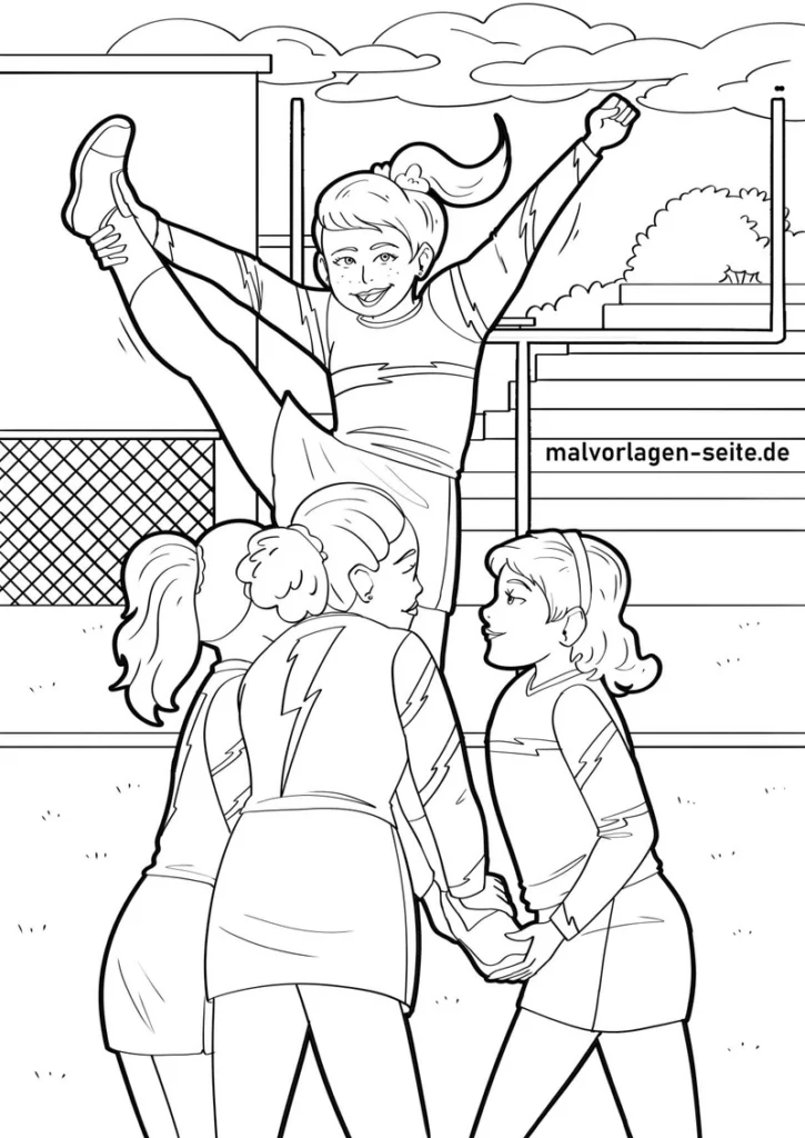 cheerleader-ausmalvorlage-mit-teamgeist