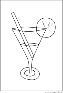cocktailglas-malvorlage