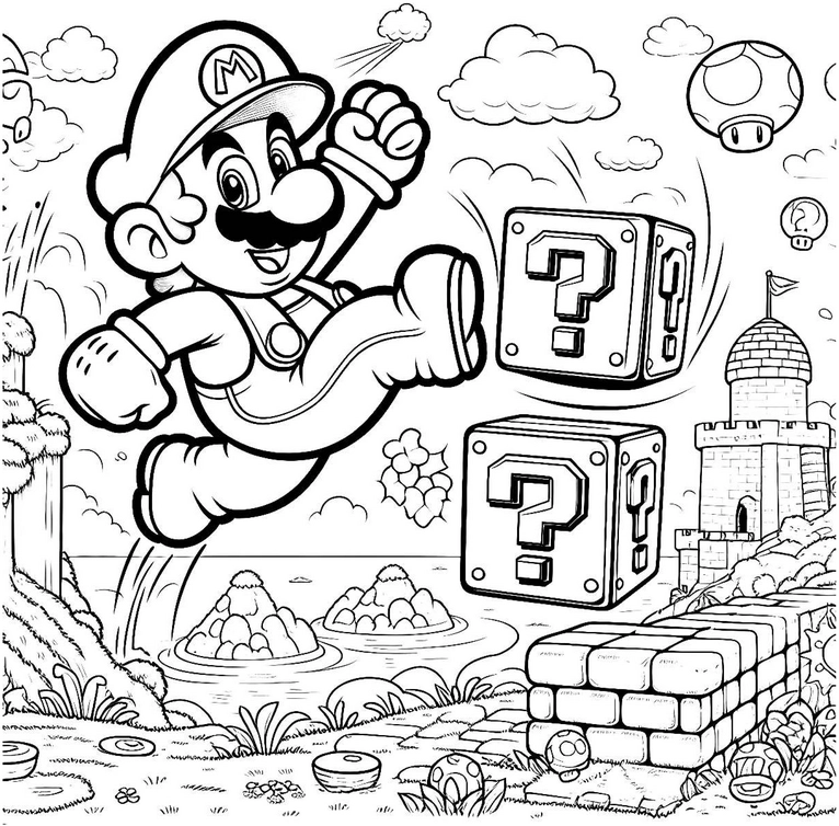 comic-held-mit-fragezeichen-boxen-springt-durch-die-luft