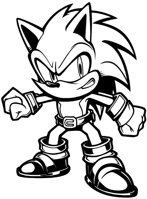 comicfigur-in-kraftvoller-pose-malvorlage