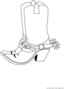 cowboy-stiefel-ausmalvorlage