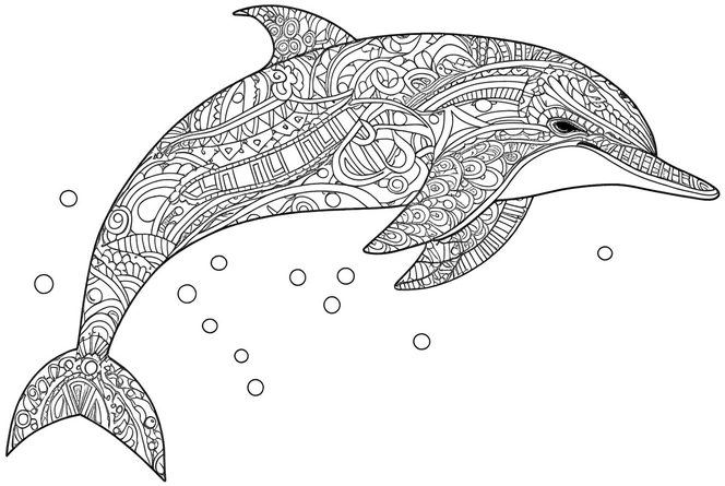 delfin-ausmalvorlage-mit-muster-und-blasen