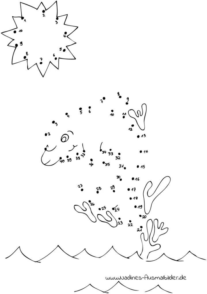 delfin-springt-im-meer-ausmalvorlage