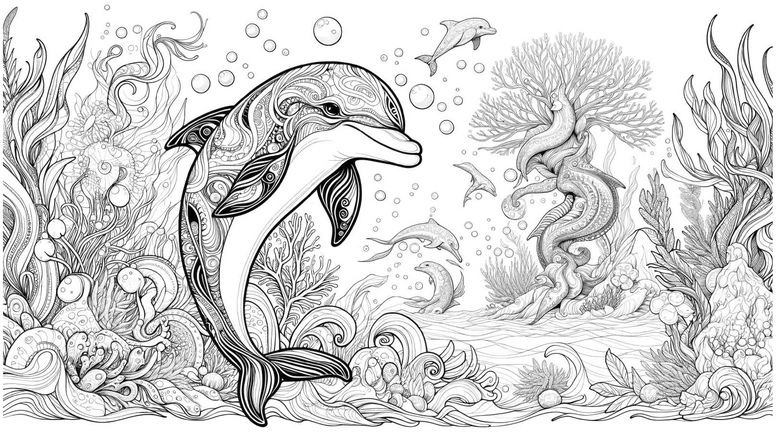 delfin-unterwasserwelt-malen