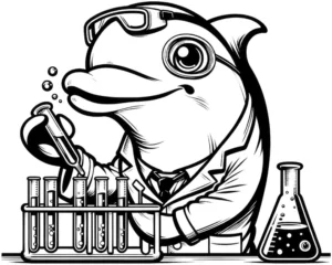 delfin-wissenschaftler-malvorlage