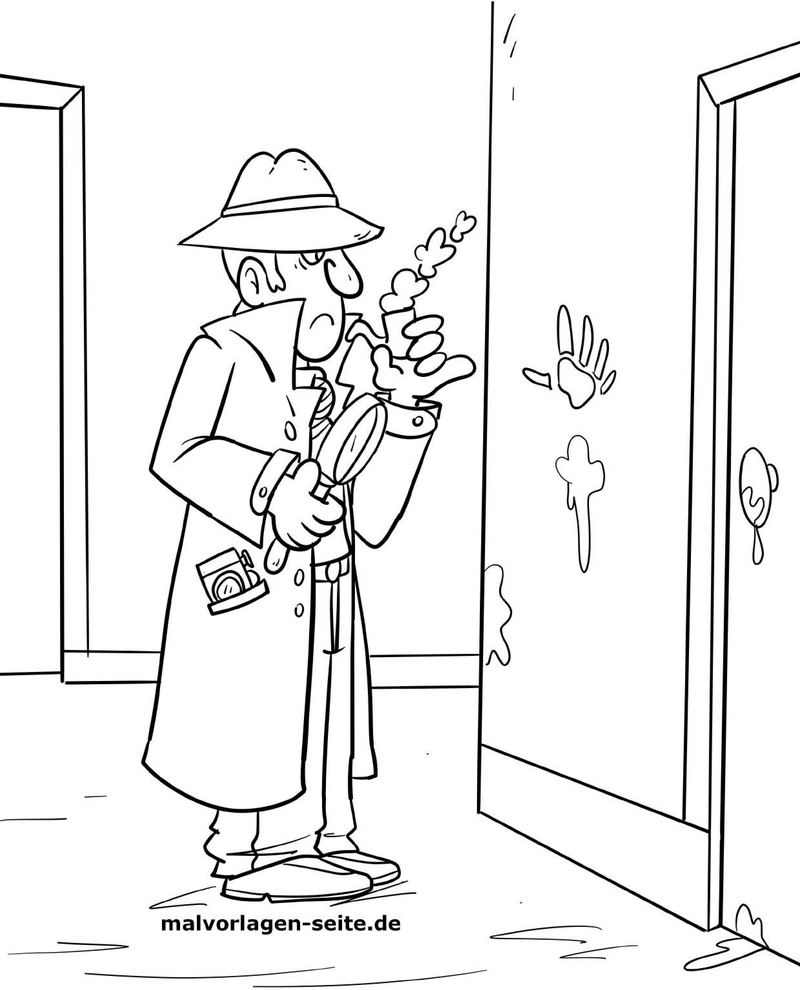 detektiv-mit-lupe-und-spuren-entdecken