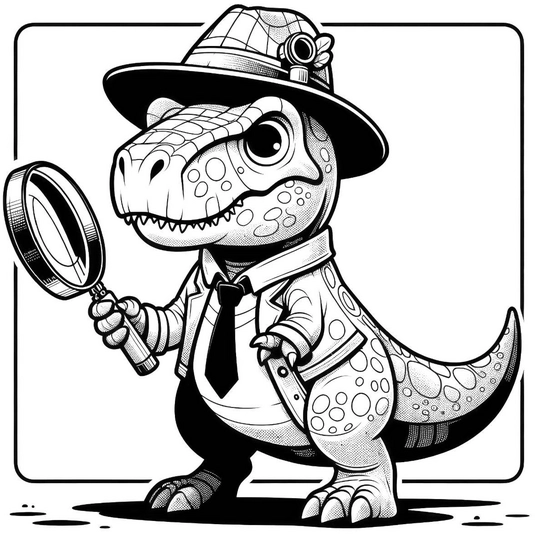 dinosaurier-detektiv-mit-lupe-malvorlage