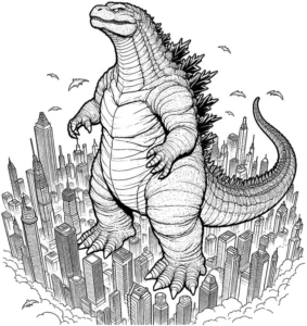 dinosaurier-in-der-stadt-ausmalvorlage