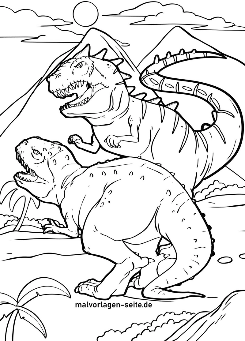 dinosaurier-in-fantastischer-landschaft