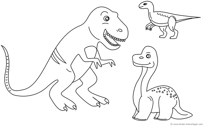 dinosaurier-malvorlage-t-rex-velociraptor-brontosaurus