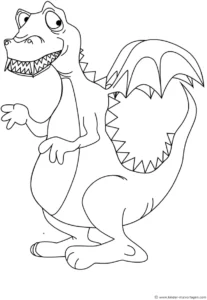 dinosaurier-mit-fluegel-ausmalvorlage
