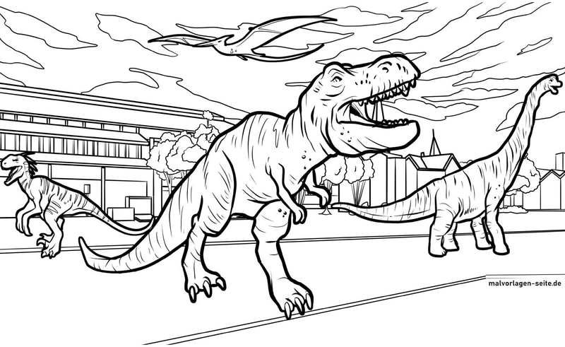 dinosaurier-mit-t-rex-und-brachiosaurier