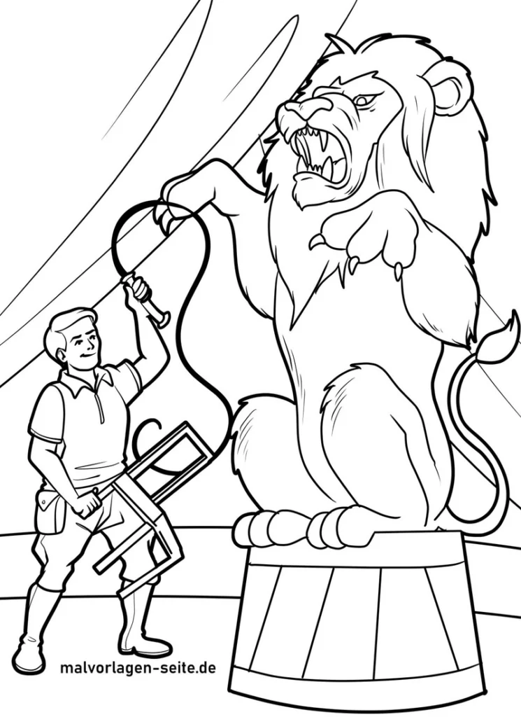 dompteur-mit-loewe-im-zirkus