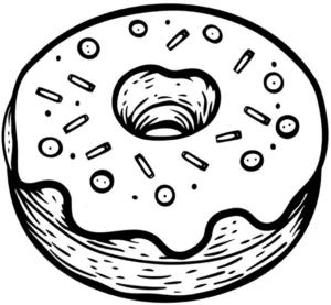 donut-mit-bunten-streuseln-ausmalvorlage
