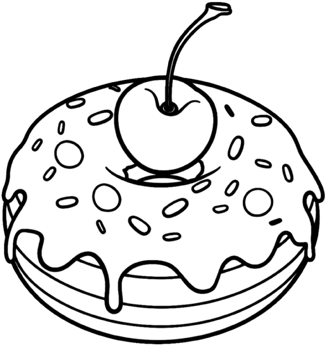 donut-mit-kirsche-und-bunten-streuseln