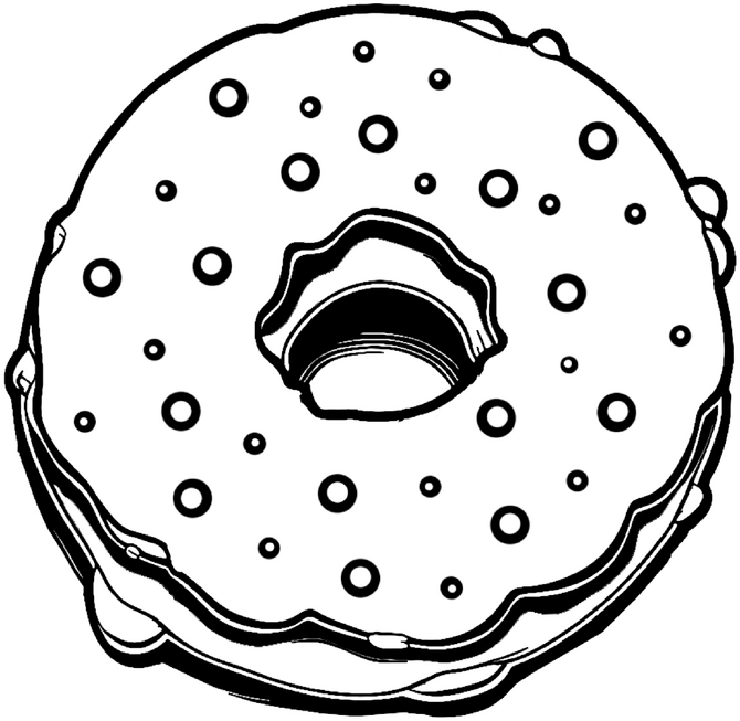 donut-mit-streuseln-malen-und-ausmalen