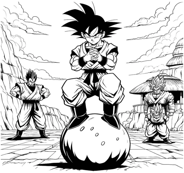 dragon-ball-charaktere-ausmalvorlage-gestalte-deine-welt