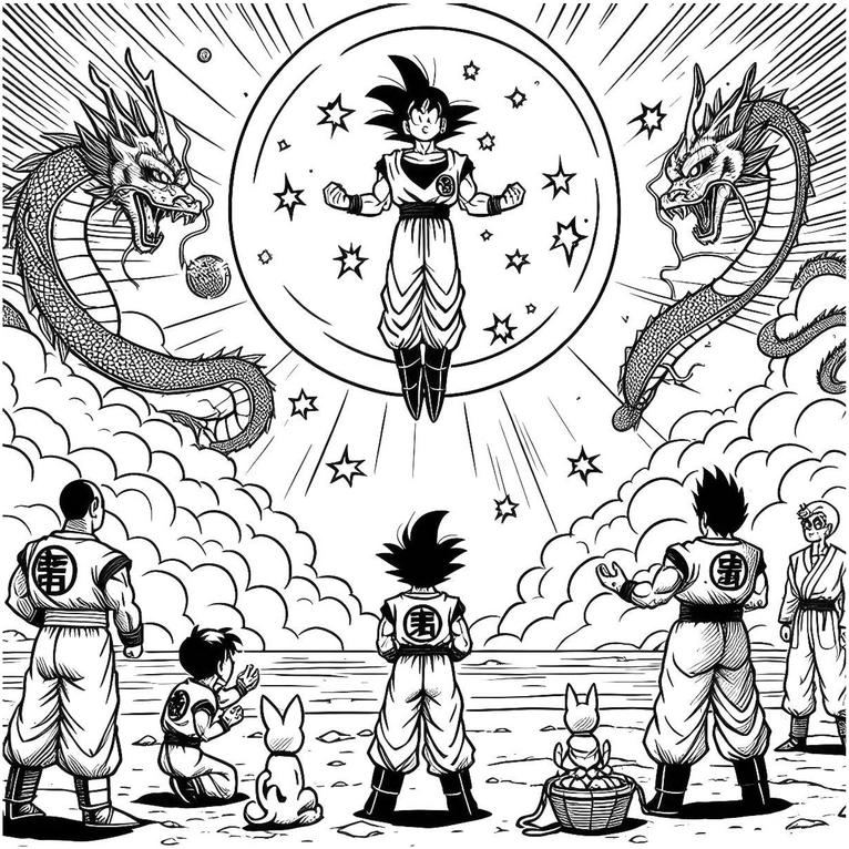 dragon-ball-goku-und-drachen-malen