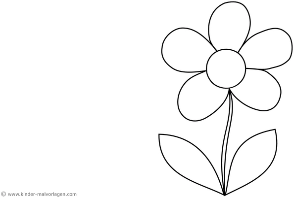 einfache-blume-ausmalvorlage