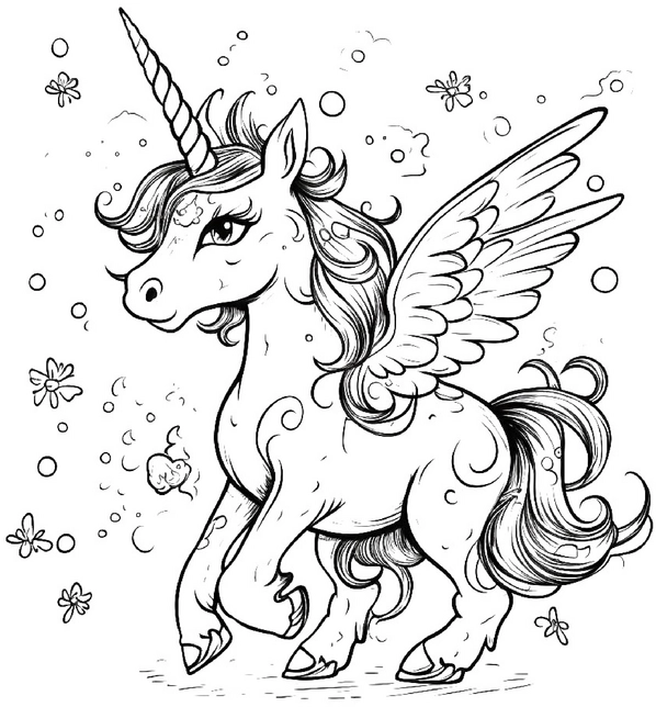 einherzige-fluegel-einhorn-malen-vorlage