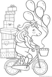 einhorn-auf-fahrrad-mit-luftballons-und-geschenken
