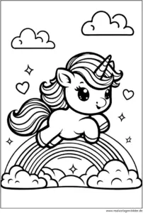 einhorn-auf-regenbogen-malen