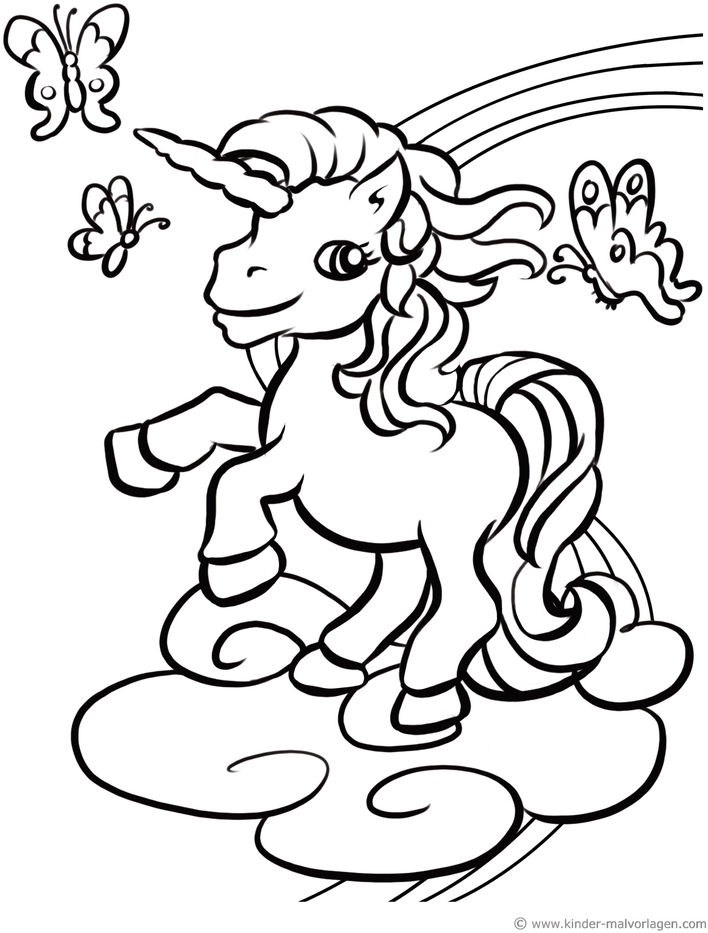 einhorn-auf-wolke-mit-schmetterlingen