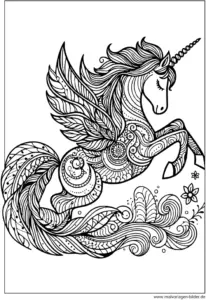 einhorn-ausmalvorlage-fuer-erwachsene
