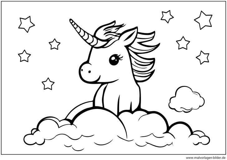 einhorn-im-himmel-zwischen-wolken-und-sternen