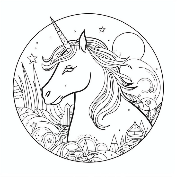 einhorn-im-kreis-mit-fantastischen-landschaften