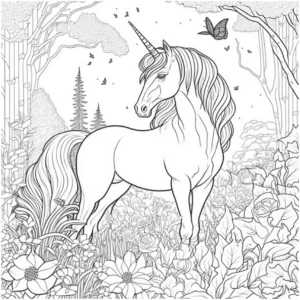 einhorn-in-bluehender-landschaft