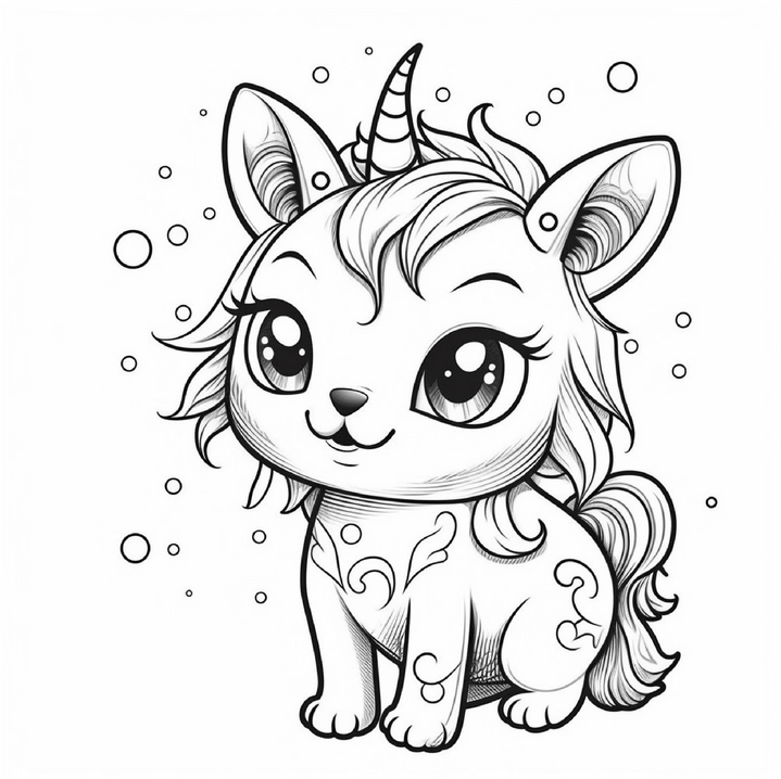einhorn-katze-mit-blasen-malen