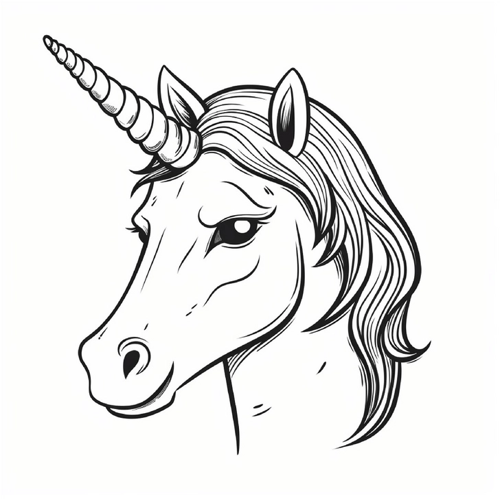 einhorn-kopf-malen-ausmalvorlage