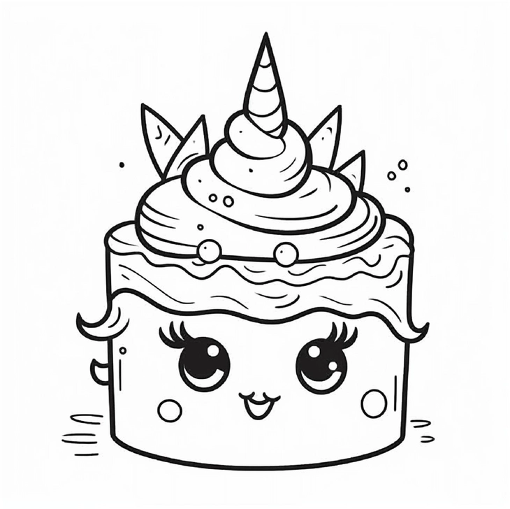 einhorn-kuchen-malvorlage-zauberhafte-details