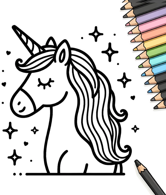 einhorn-malvorlage-mit-funkelnden-sternen-und-herzen