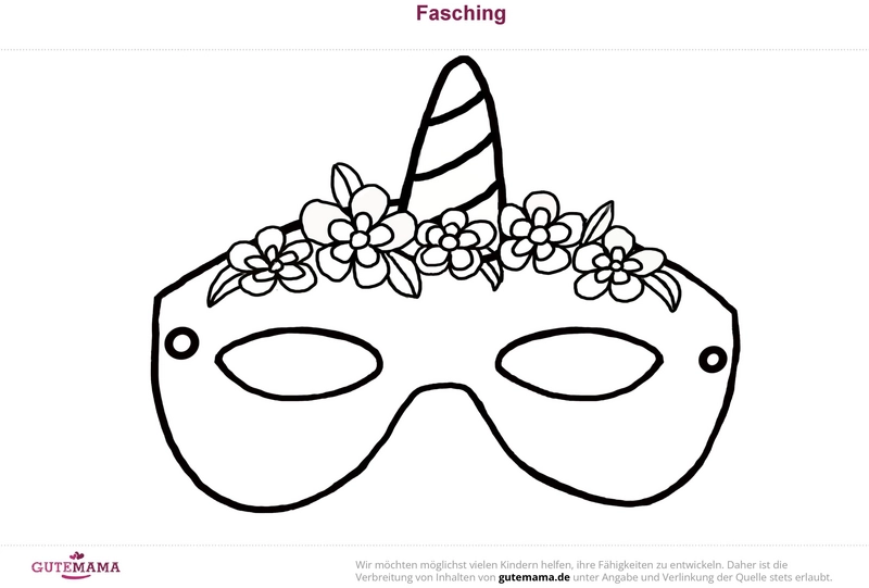 einhorn-maske-blumen-fasching