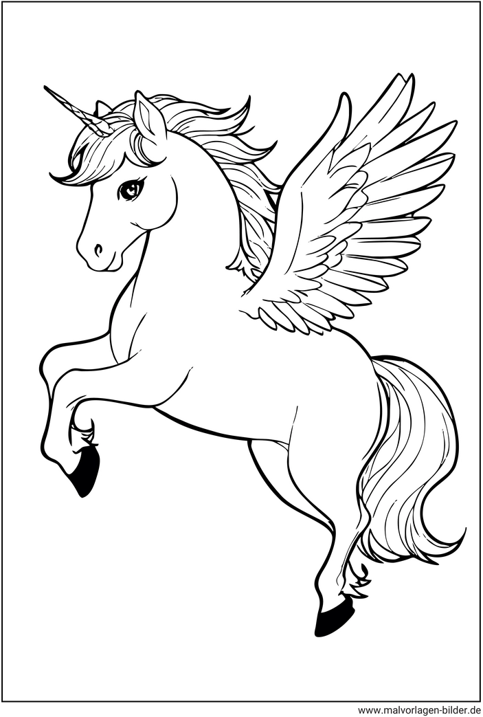 einhorn-mit-fluegel-ausmalbild