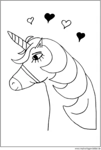 einhorn-mit-herzen-ausmalbild