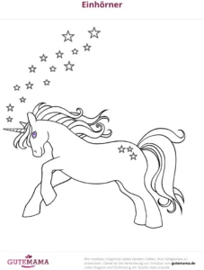 einhorn-mit-sternen-malvorlage