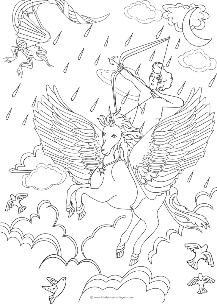 einhorn-reiter-pegasus-fantasy-motiv