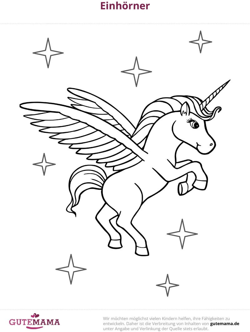 einhorner-ausmalvorlage-kreativ-gestalten