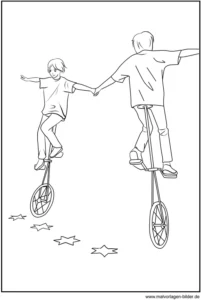 einradfahren-mit-kindern-kreativ-ausmalen
