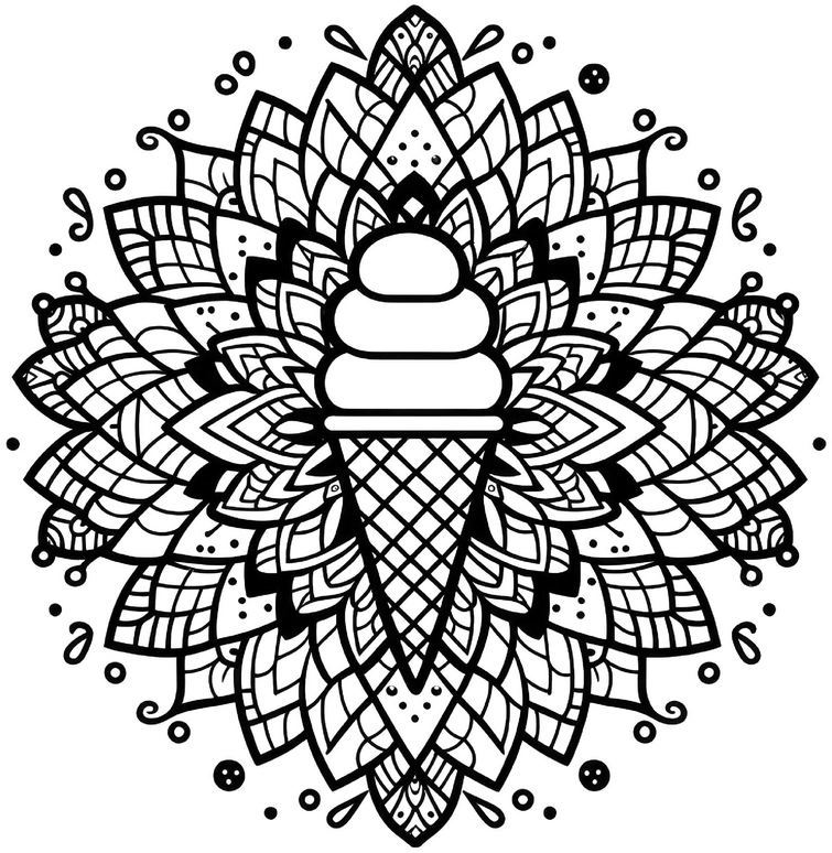 eiscreme-mandala-ausmalvorlage