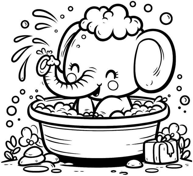 elefant-in-der-badewanne-mit-schaum