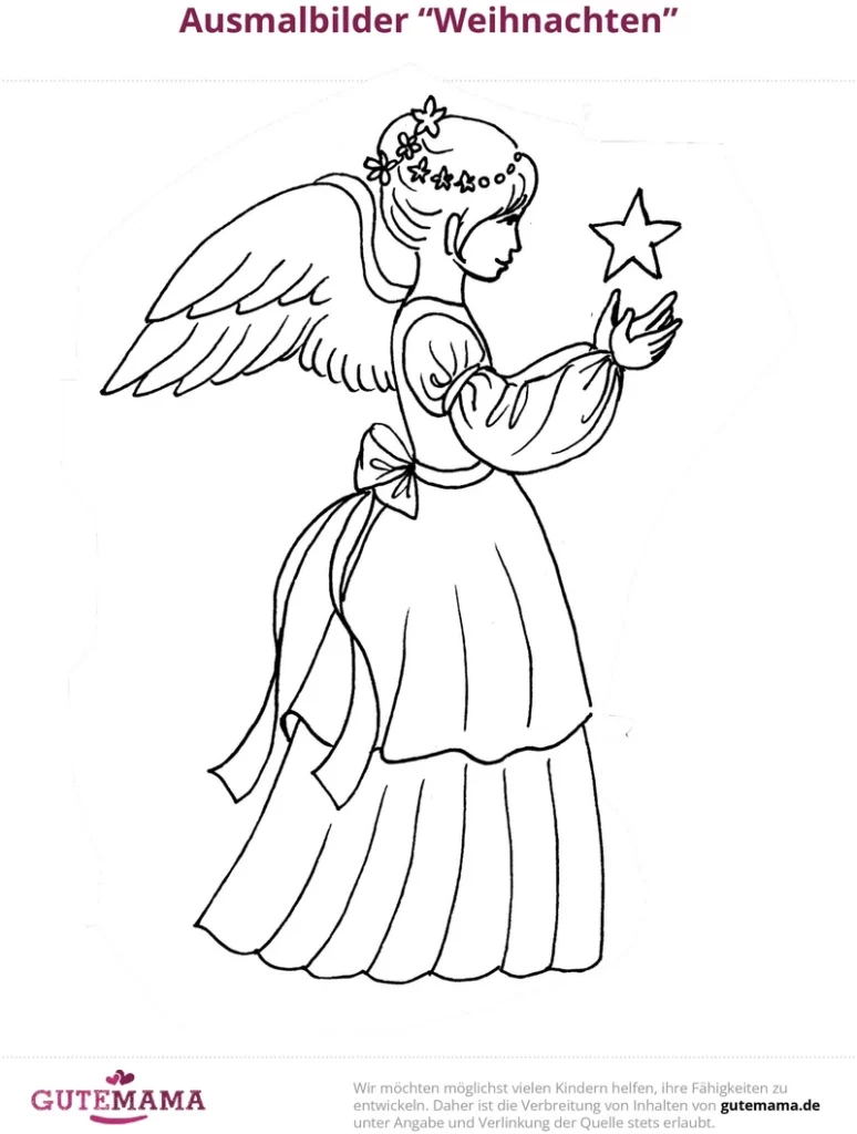 engel-mit-stern-ausmalvorlage-weihnachten