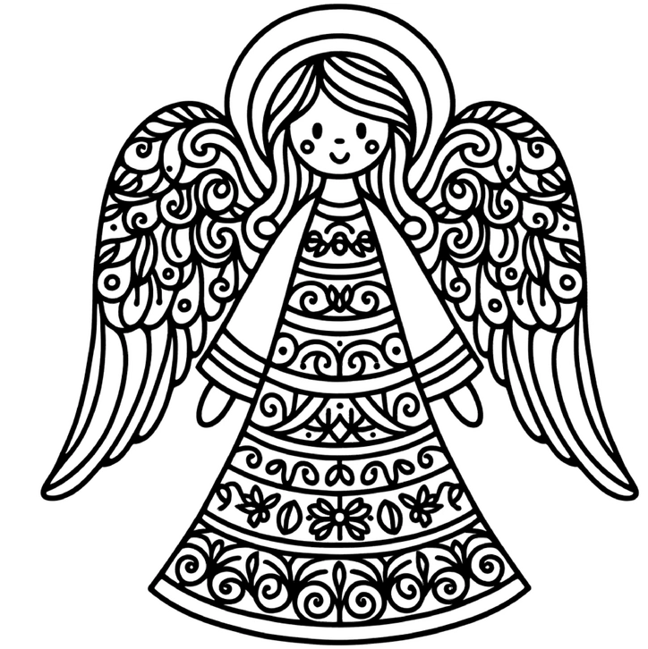 engel-mit-verzierten-fluegeln-und-kleid