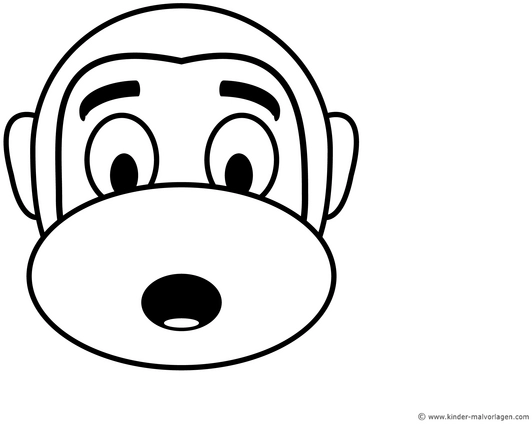 erstaunter-affe-malen-vorlage
