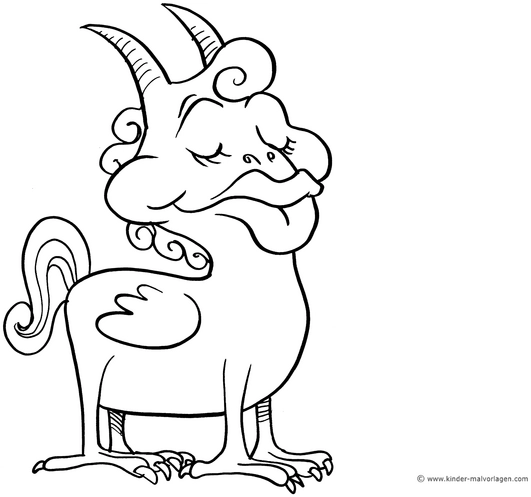 fabelwesen-hoerner-lustiges-gesicht